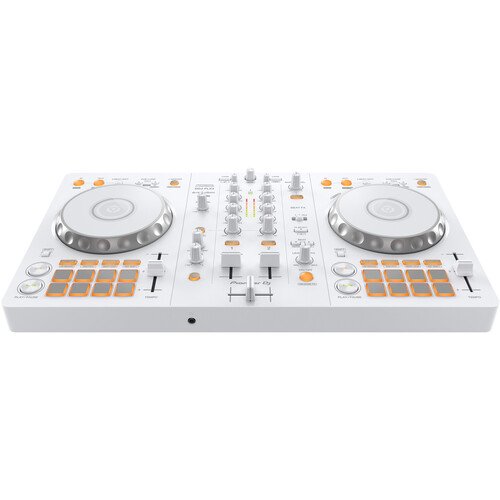 Pioneer DJ DDJ-FLX4 Portable 2-Channel rekordbox DJ and Serato Controller (Limited-Edition White)