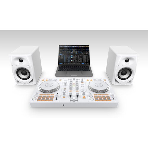 Pioneer DJ DDJ-FLX4 Portable 2-Channel rekordbox DJ and Serato Controller (Limited-Edition White)